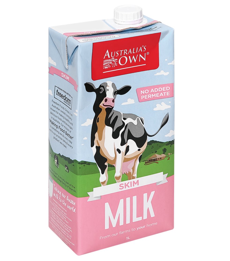 Sữa Own Skim tách béo 1L