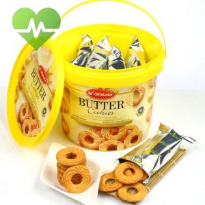 Bánh quy xô Kokola Butter Cookies vị bơ 400gr gồm 15 gói nhỏ