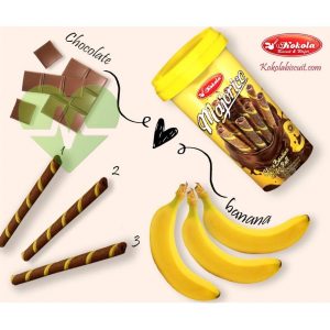 Bánh quế kokola vị chuối hộp 250g