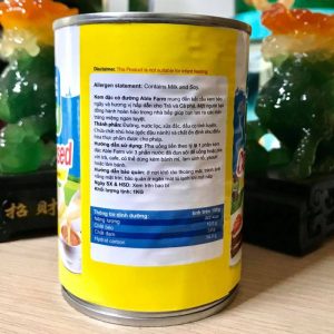 Bảng giá trị dinh dưỡng sữa đặc able farm 500g
