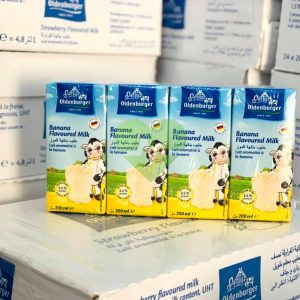 Sữa tươi OldenBurger vị chuối thùng 8 lốc, lốc 4 hộp