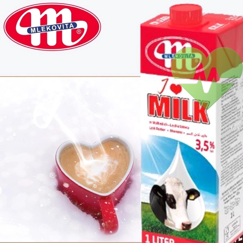 Sữa tươi không đường Mlekovita nhập khẩu Ba Lan 