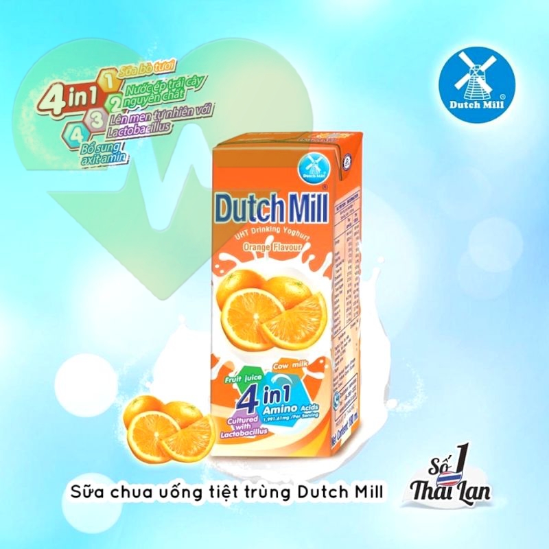 Sữa chua uống Dutch Mill hương cam 