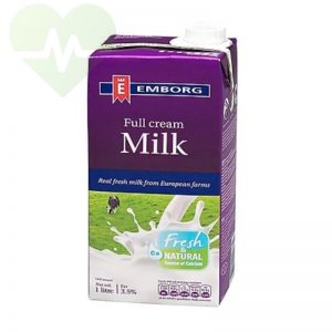 Sữa tươi nguyên kem Emborg 3,5% nhập khẩu Đức hộp 1L