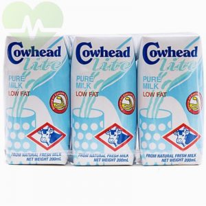 sữa tươi cowhead ít béo hộp 200ml lốc 3 hộp