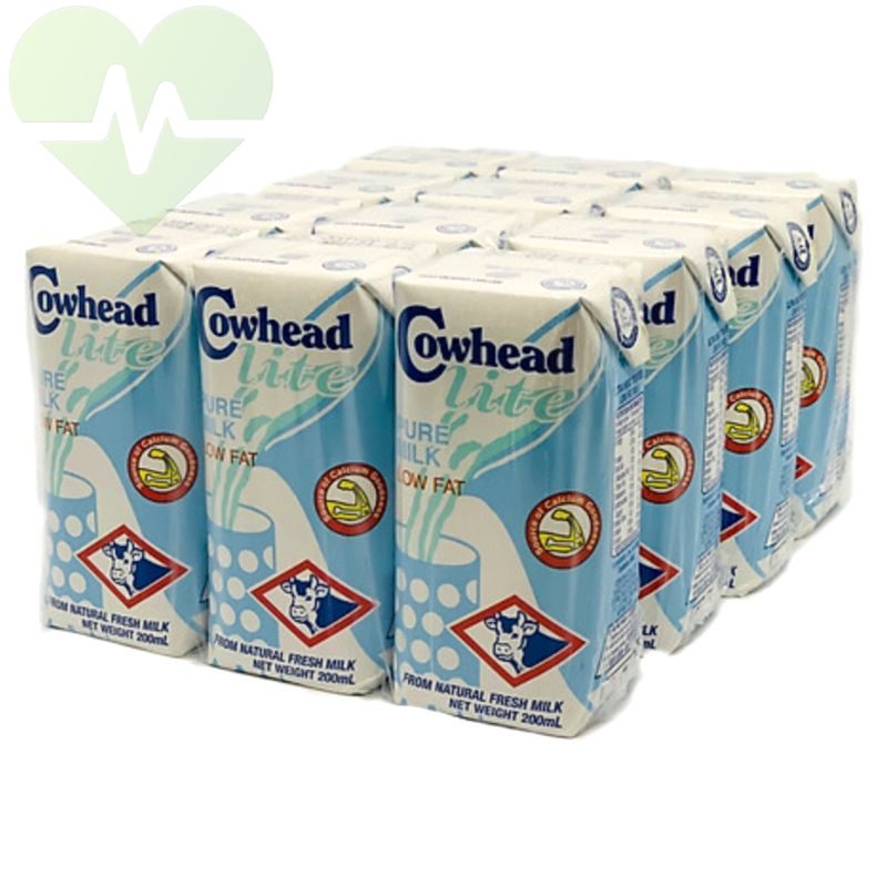 sữa tươi low fat Cowhead hộp 200ml, thùng 24 hộp 