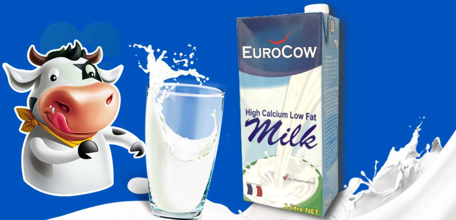 Sữa tươi ít béo nhiều canxi Eurocow