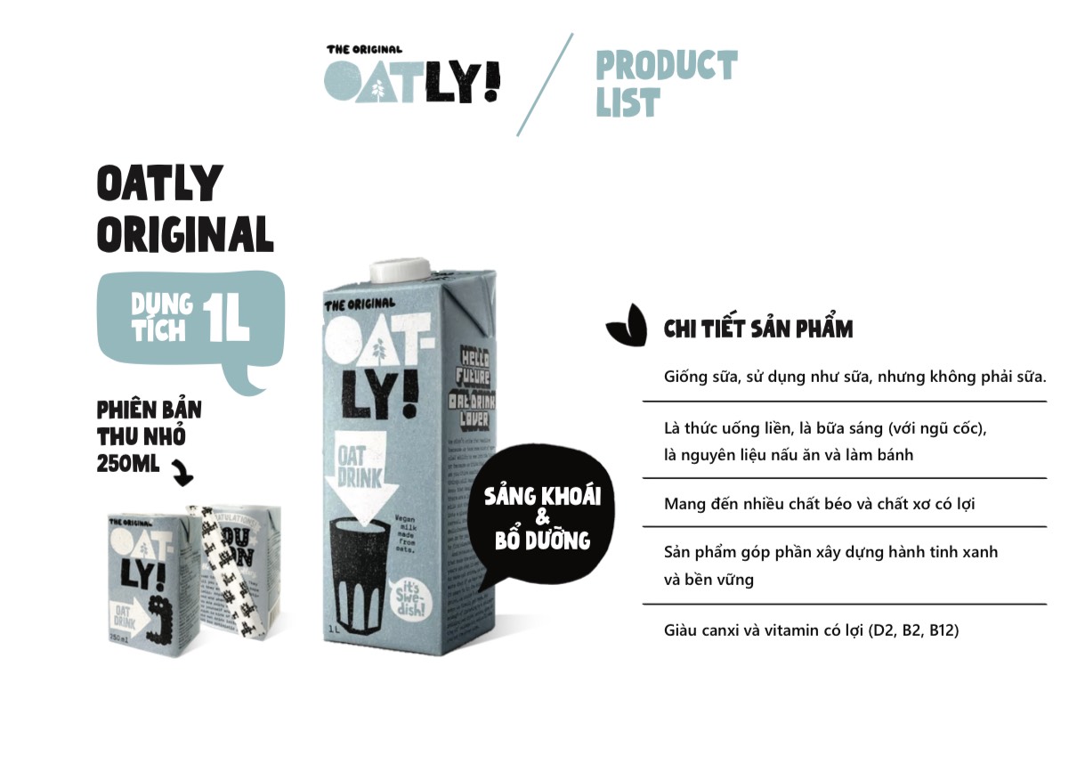 Sữa yến mạch Oatly Oat drink