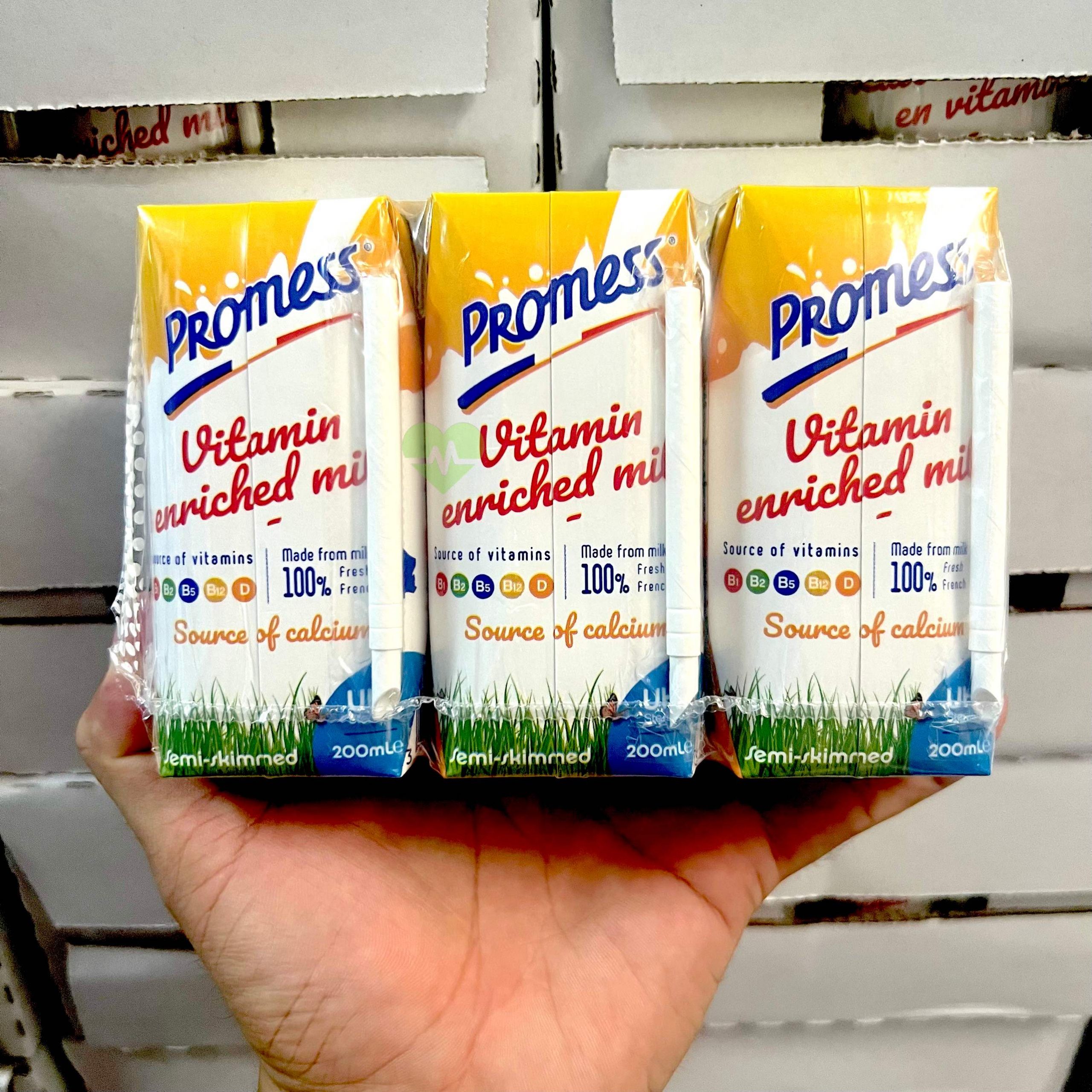 Sữa tươi bổ sung vitamin lốc 3 hộp 200ml