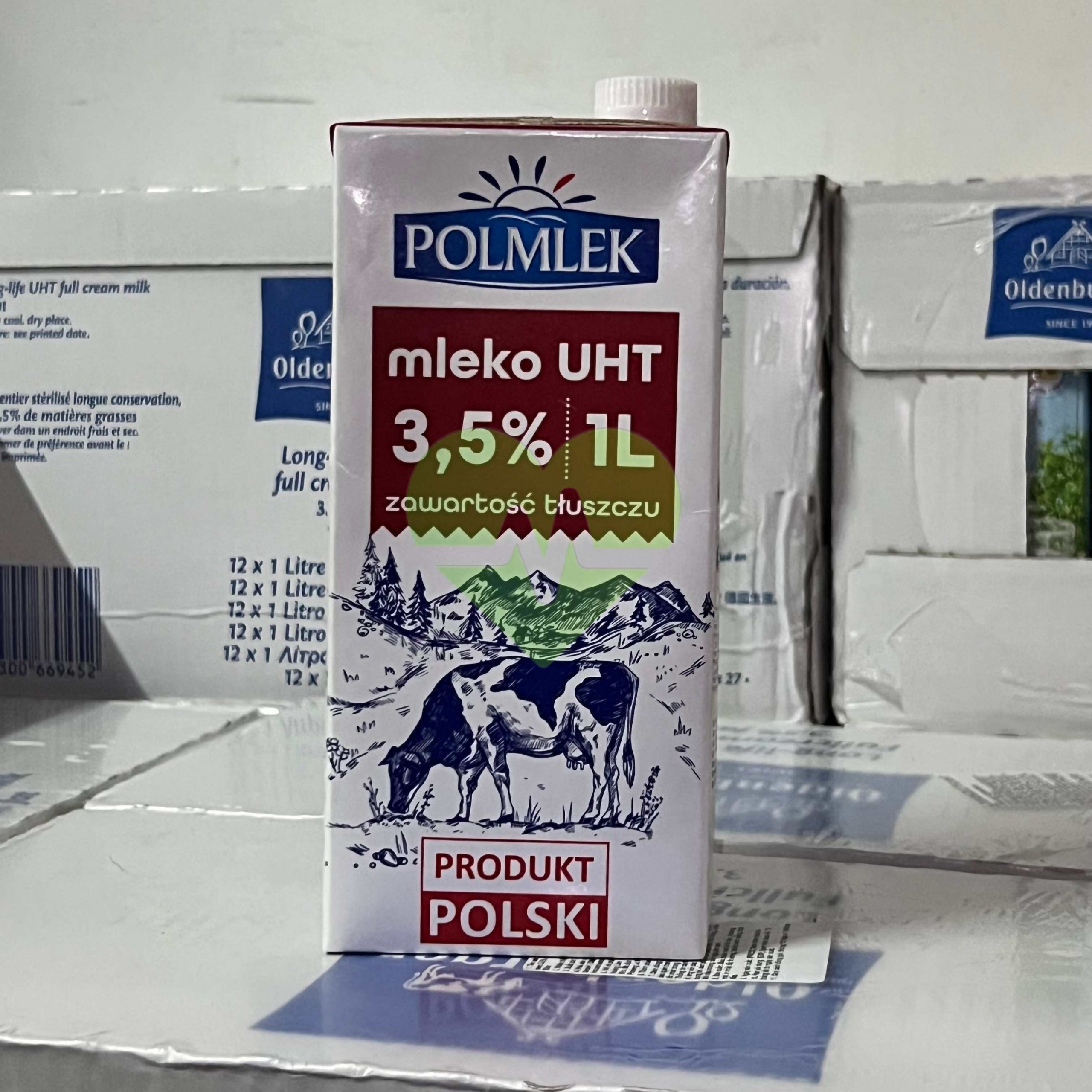 Sữa tươi nguyên kem Polmlek nhập khẩu Ba Lan