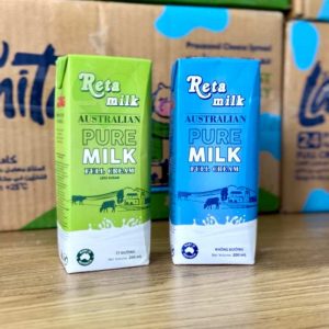 Sữa tươi reta milk hộp 200ml tiện lợi