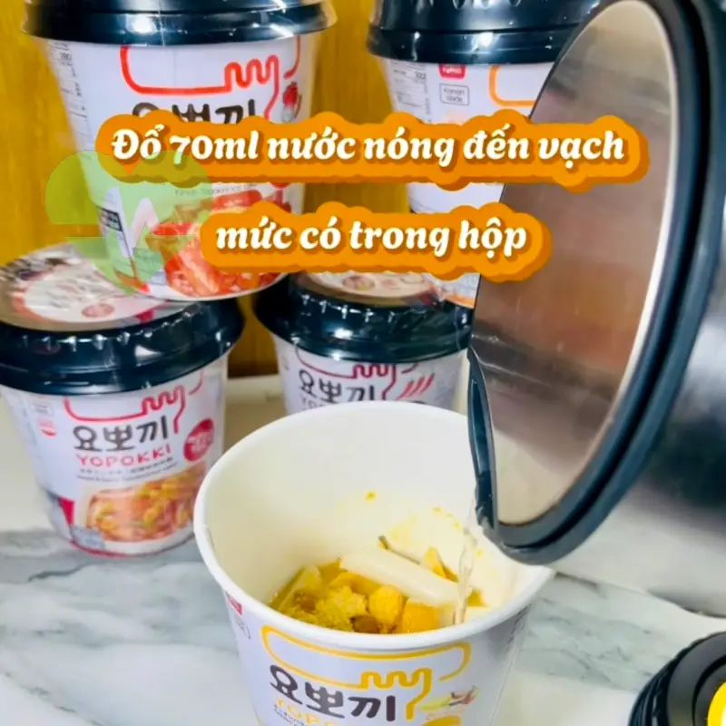 hướng dẫn sử dụng bánh gạo ly Topokki