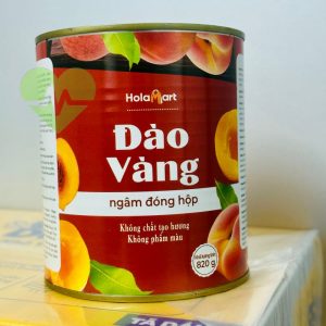 Đào ngâm nước đường Holamart 820g