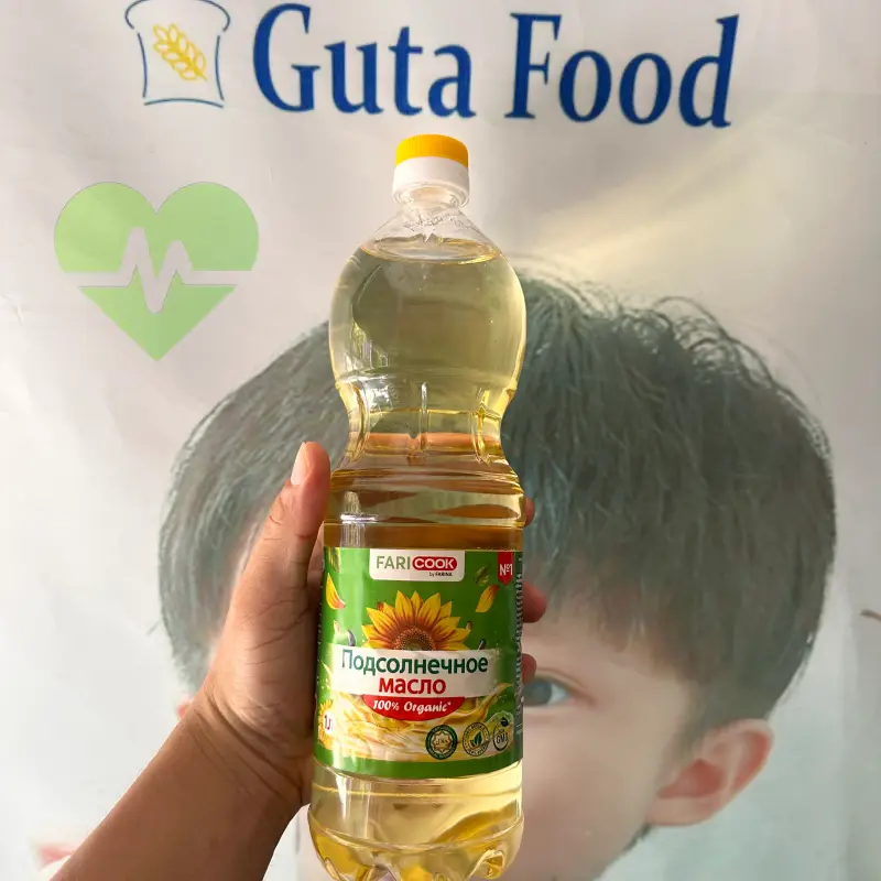 Dầu hướng dương Nga chai 1L hiệu Faricook