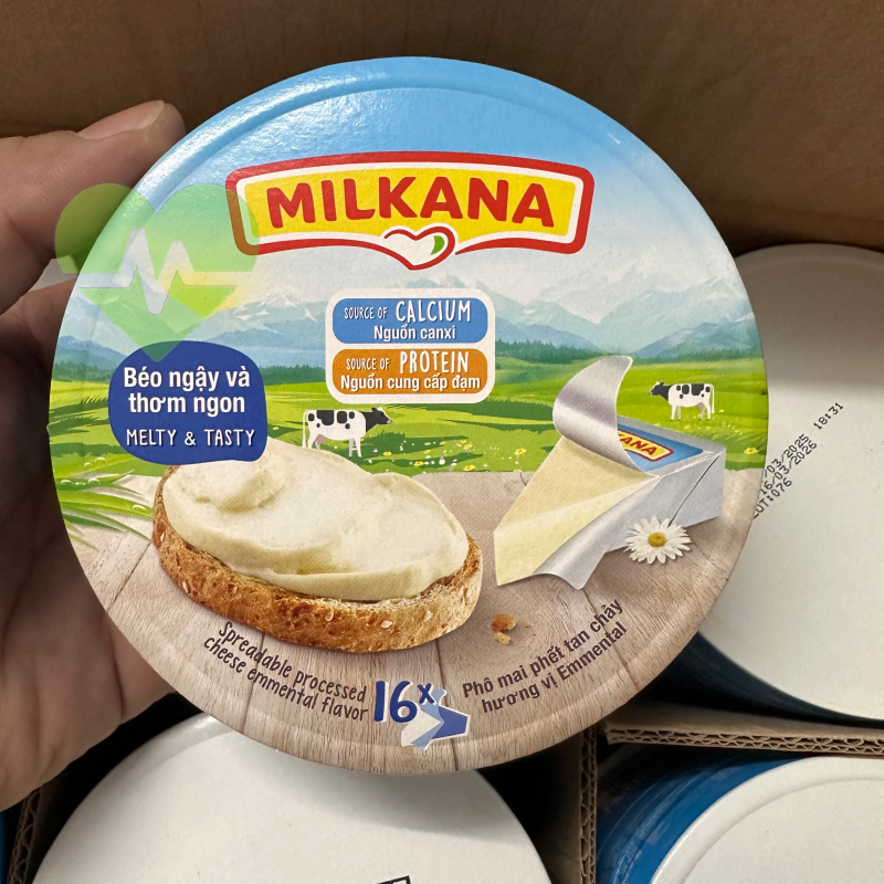 Phô mai 16 miếng Milkana nhập khẩu Ai Cập