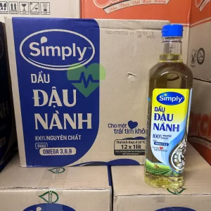 Dầu ăn đậu nành Simply 1L chai nhựa