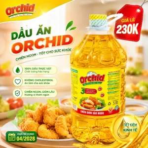 thành phần dinh dưỡng có trong dầu thực vật Orchid can 5L