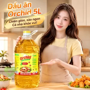 dầu thực vật cao cấp Orchid can 5L, hàng Việt Nam chất lượng cao